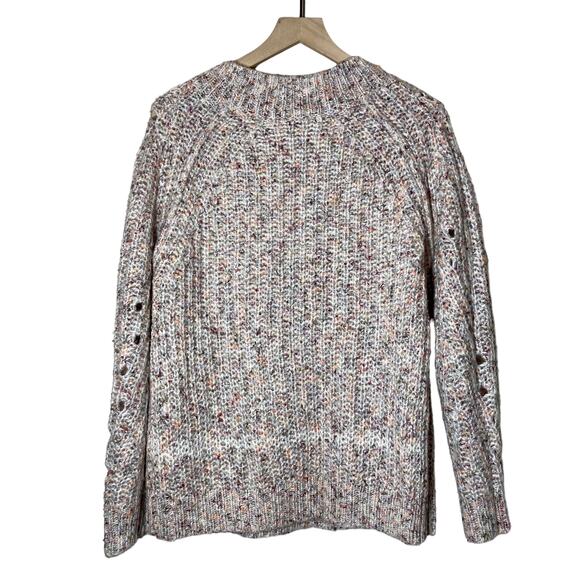 Heartloom Rainbow Speck Cable Knit Sweater Size Small - Picture 5 of 9